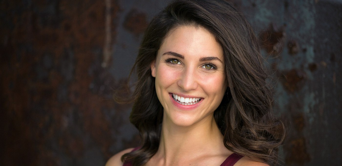 Lady shows pretty smile