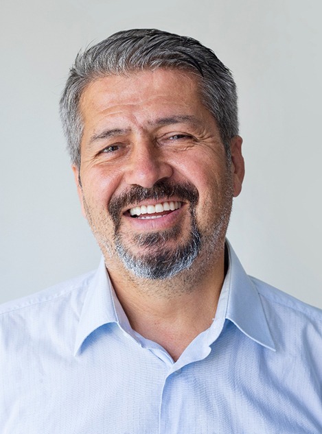 Portrait of mature man with nice teeth