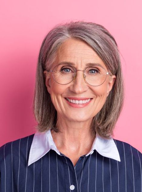 Portrait of happy mature woman with a beautiful smile