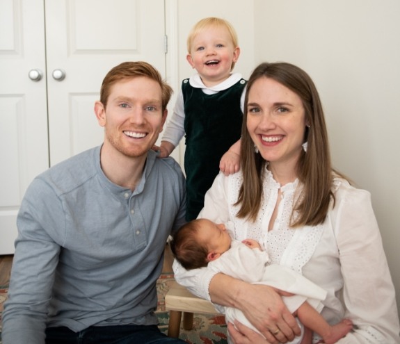 Doctor Vason with his wife and two children