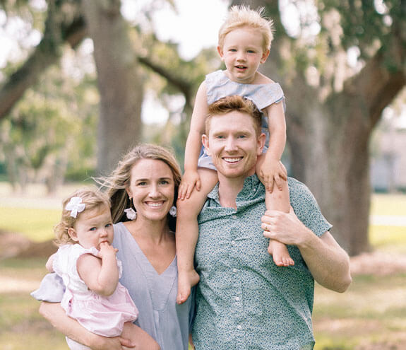 Doctor Vason with his wife and two children