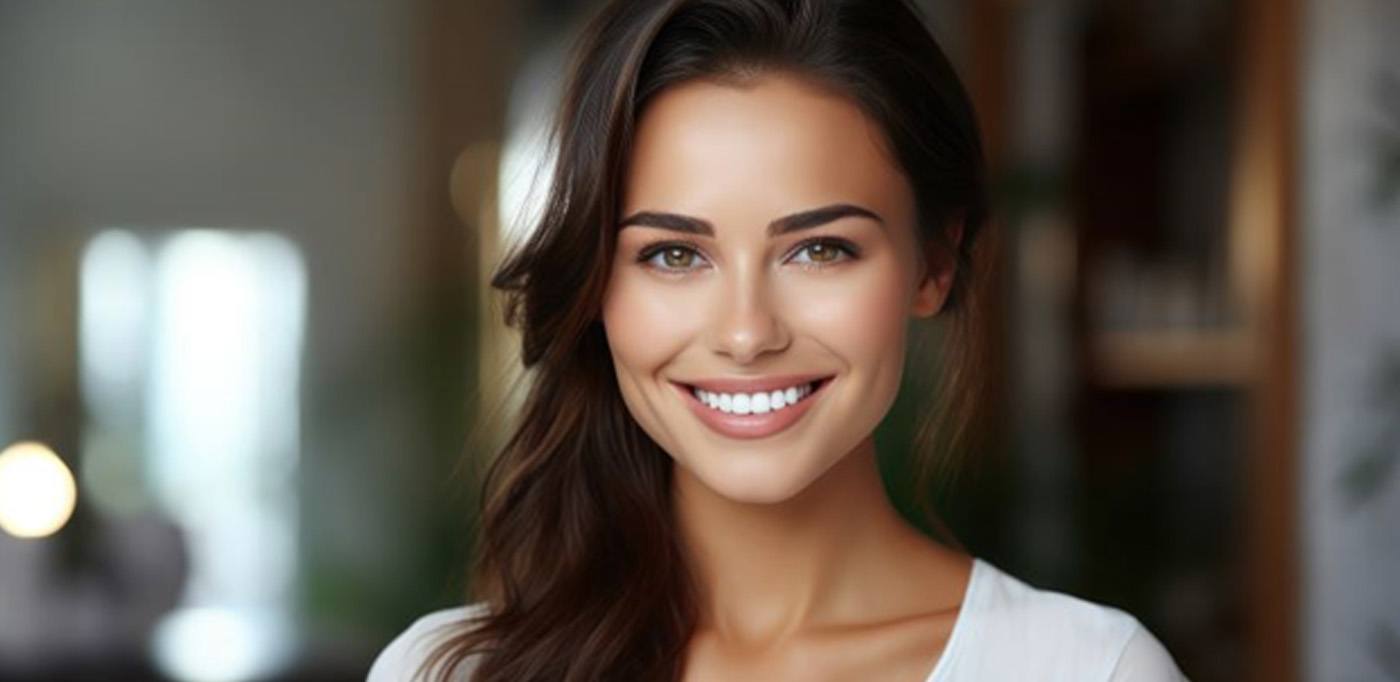 Portrait of woman with a confident smile