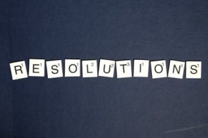 Resolutions spelled with Scrabble tiles