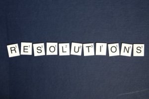 Resolutions spelled with Scrabble tiles
